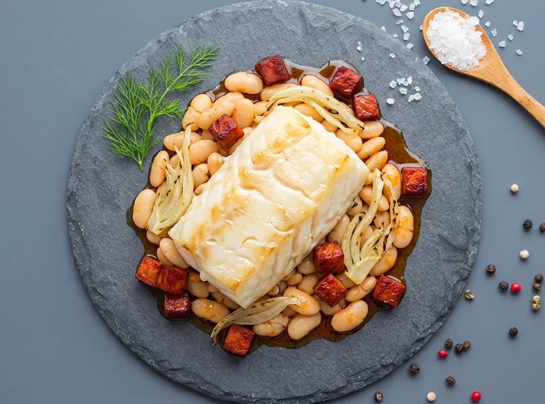 Torsk med chorizo