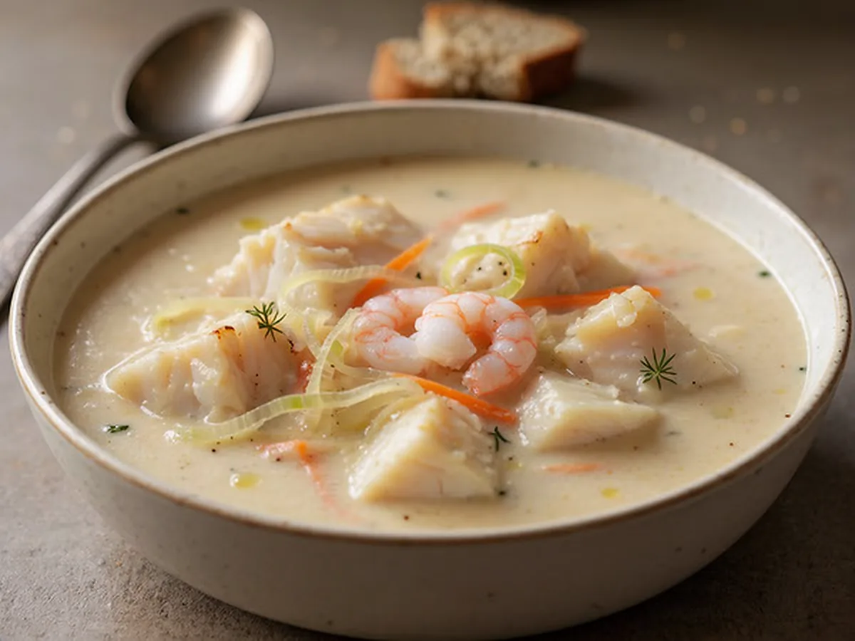 Fiskesuppe med torsk