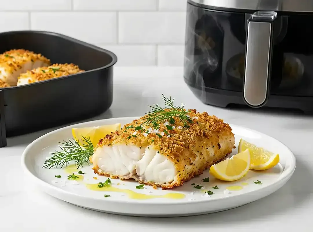 Torskeloin i airfryer — sprø overflate, fast hvit kjerne